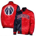 Washington Wizards Starter Fast Break Satin Full-Snap Jacket - Navy/Red