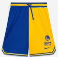 Golden State Warriors Nike Courtside Versus Force Split DNA Performance Shorts - Gold/Royal