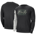 Milwaukee Bucks Nike Courtside Versus Force & Flight Pullover Sweatshirt - Black/Heather Gray