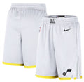 Utah Jazz Nike 2022/23 Swingman Performance Shorts - Association Edition - White