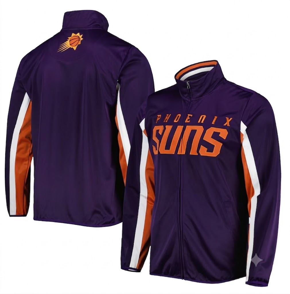 Phoenix Suns G-III Sports by Carl Banks Contender Wordmark Full-Zip Track Jacket - Purple
