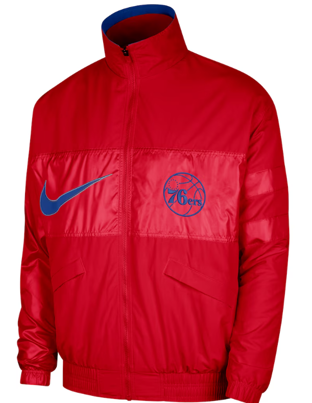 Philadelphia 76ers Nike Courtside Versus Capsule Full-Zip Jacket - Red