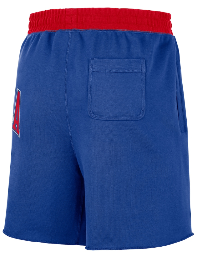 Philadelphia 76ers Nike 75th Anniversary Courtside Fleece Shorts - Royal