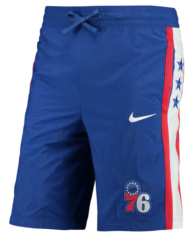 Philadelphia 76ers Nike Courtside Heritage Shorts - Royal