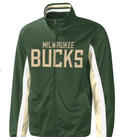 Milwaukee Bucks G-III Sports by Carl Banks Contender Wordmark Full-Zip Track Jacket - Hunter Green