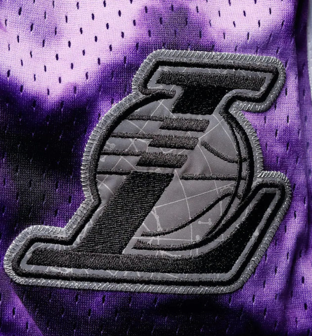Los Angeles Lakers Mitchell & Ness Hardwood Classics 2009 Galaxy Swingman Shorts - Purple