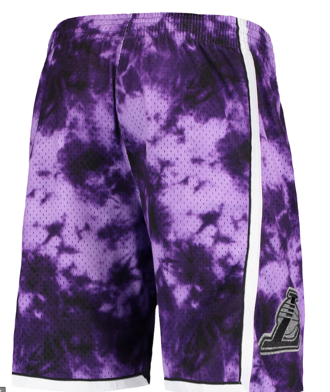 Los Angeles Lakers Mitchell & Ness Hardwood Classics 2009 Galaxy Swingman Shorts - Purple