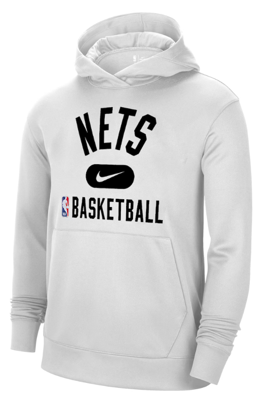Brooklyn Nets Nike 2021-2022 Spotlight On Court Performance Practice Pullover Hoodie - White