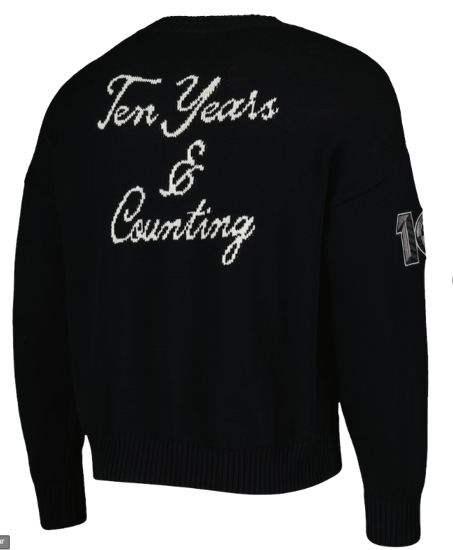 Brooklyn Nets AUTHMADE 10th Anniversary Pullover Sweater - Black