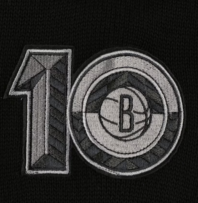Brooklyn Nets AUTHMADE 10th Anniversary Pullover Sweater - Black