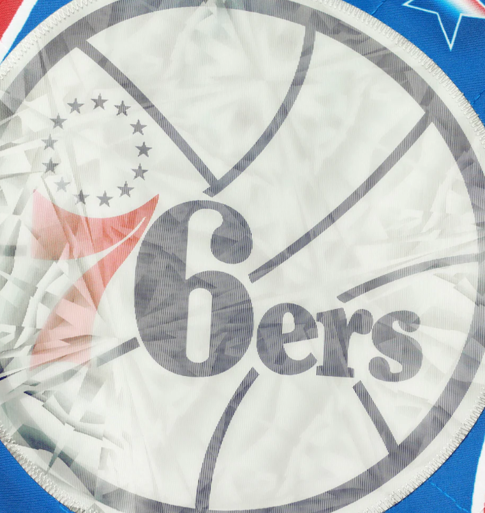 Philadelphia 76ers Mitchell & Ness Hardwood Classics 75th Anniversary Authentic Warmup Full-Snap Jacket - Red