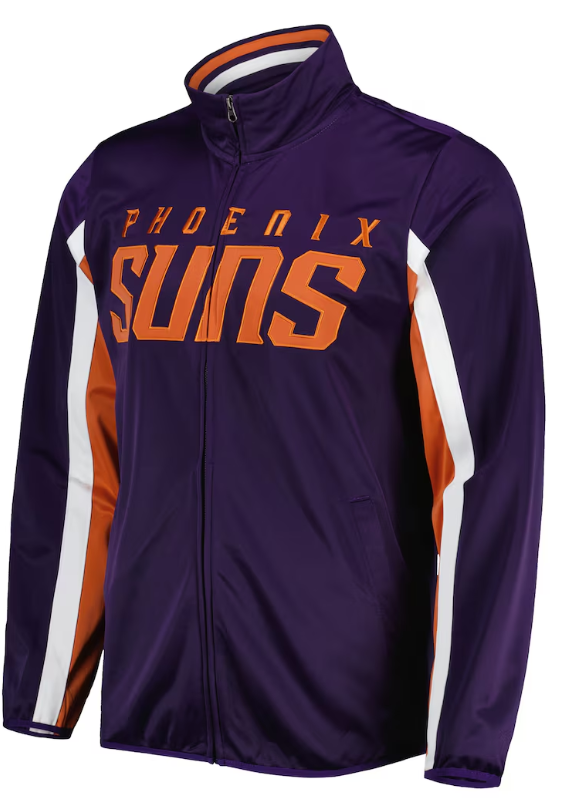 Phoenix Suns G-III Sports by Carl Banks Contender Wordmark Full-Zip Track Jacket - Purple