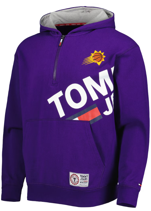 Phoenix Suns Tommy Jeans Bernard Half-Zip Hoodie - Purple