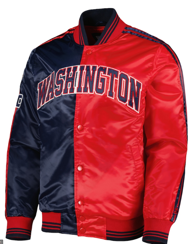 Washington Wizards Starter Fast Break Satin Full-Snap Jacket - Navy/Red