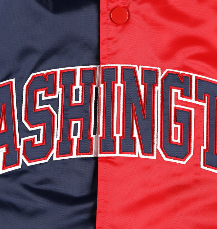Washington Wizards Starter Fast Break Satin Full-Snap Jacket - Navy/Red