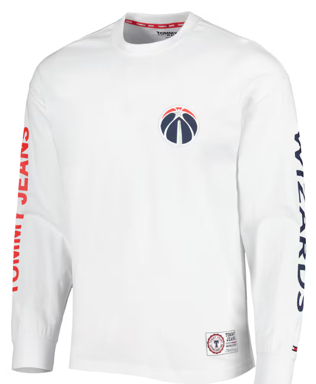 Washington Wizards Tommy Jeans Matthew 2-In-1 T-Shirt & Hoodie Combo Set - Navy/White
