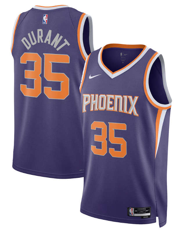 Kevin Durant Phoenix Suns Nike Unisex Swingman Jersey - Icon Edition - Purple