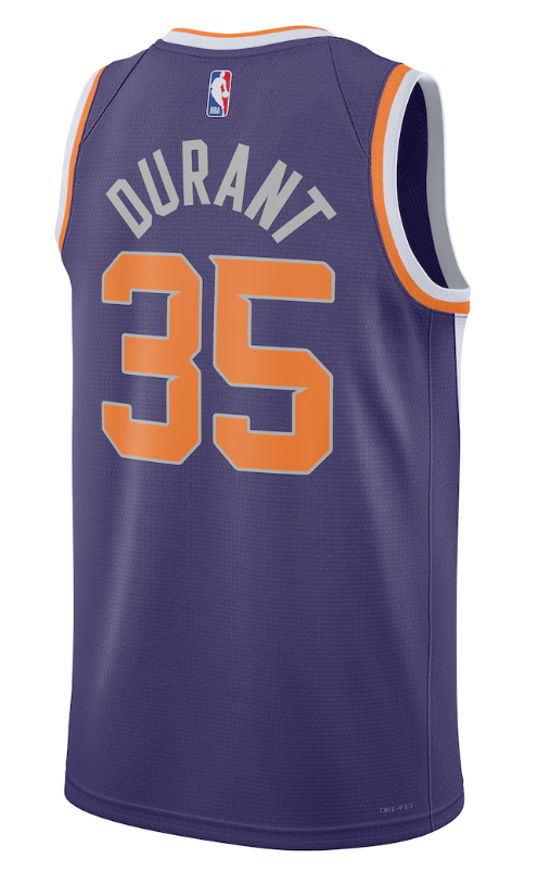 Kevin Durant Phoenix Suns Nike Unisex Swingman Jersey - Icon Edition - Purple