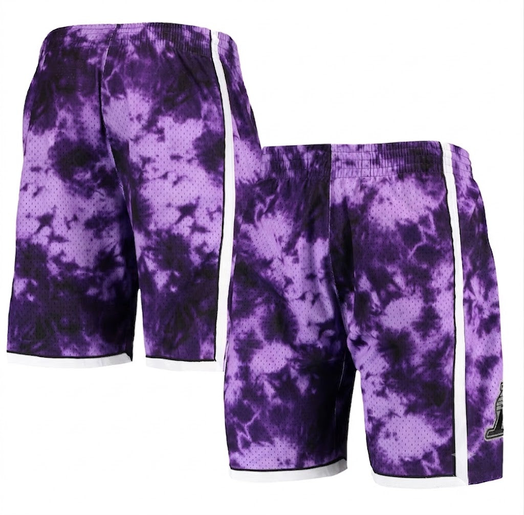 Los Angeles Lakers Mitchell & Ness Hardwood Classics 2009 Galaxy Swingman Shorts - Purple