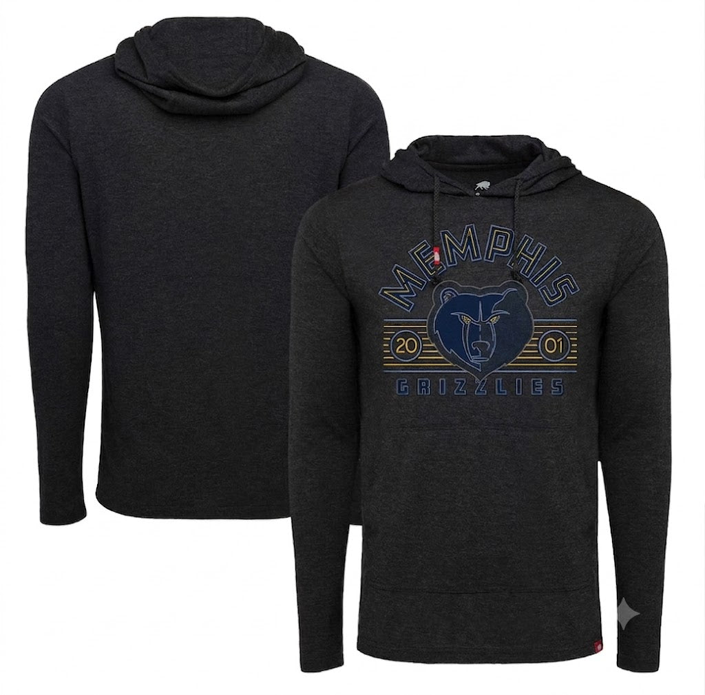 Memphis Grizzlies Sportiqe Unisex Beale Street Hometown Rowan Pullover Hoodie - Black