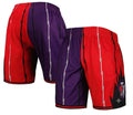 Toronto Raptors Mitchell & Ness Hardwood Classics 1998 Split Swingman Shorts - Purple/Red