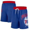 Philadelphia 76ers Nike 75th Anniversary Courtside Fleece Shorts - Royal