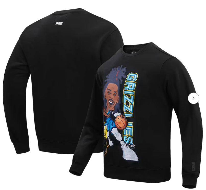 Ja Morant Memphis Grizzlies Pro Standard Avatar Pullover Sweatshirt - Black