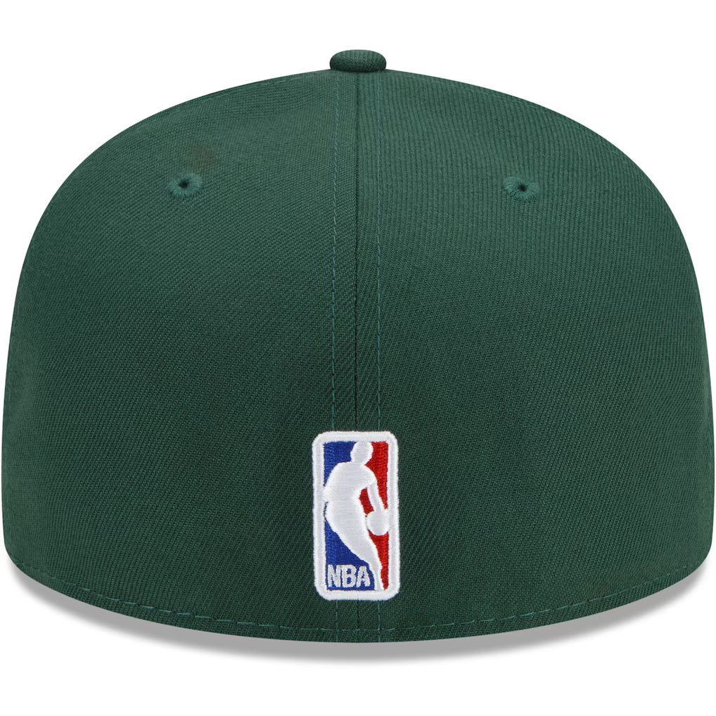 Milwaukee Bucks New Era x Just Don 59FIFTY Fitted Hat - Hunter Green