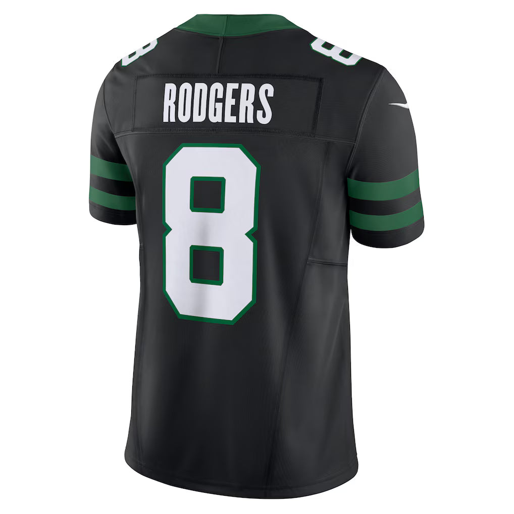 Aaron Rodgers New York Jets Nike Alternate Vapor F.U.S.E. Limited Jersey - Legacy Black
