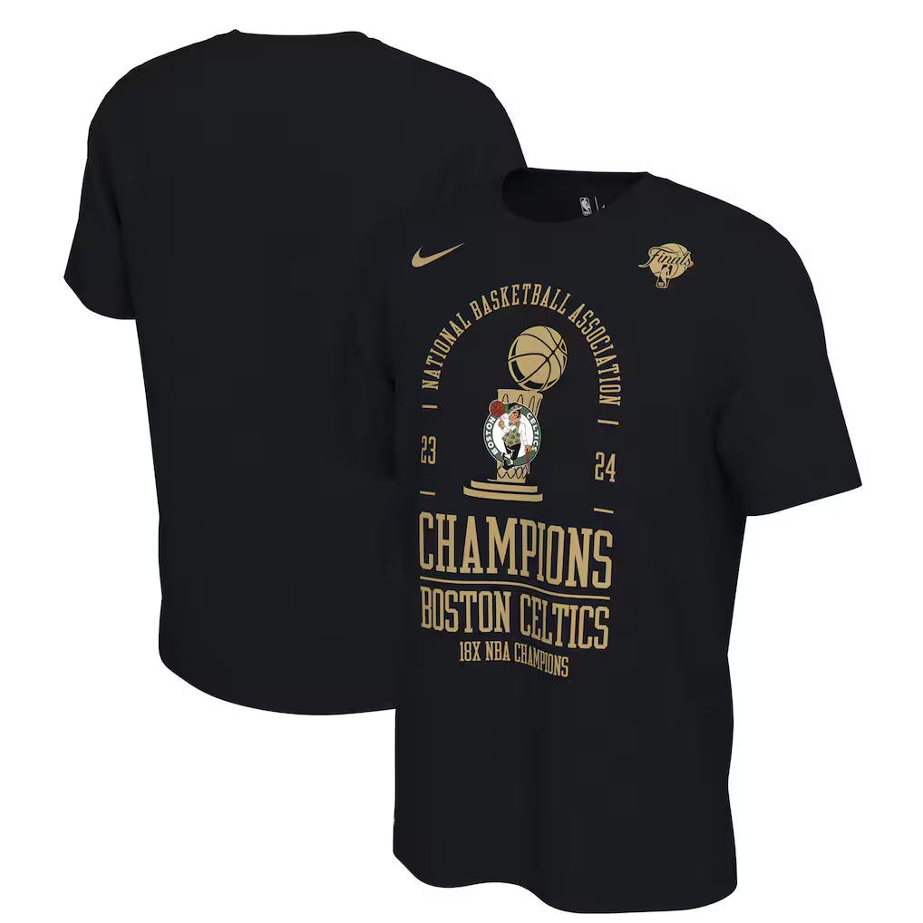 Boston Celtics Nike Womens 18-Time NBA Finals Champions Locker Room T-Shirt - Black