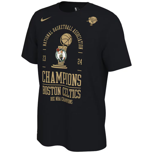 Boston Celtics Nike Womens 18-Time NBA Finals Champions Locker Room T-Shirt - Black