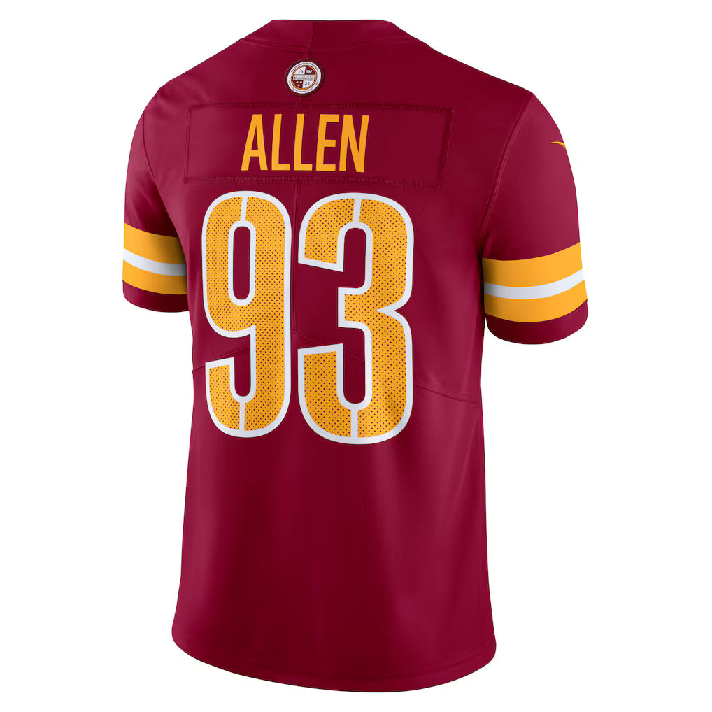 Jonathan Allen Washington Commanders Nike Vapor Untouchable Limited Jersey - Burgundy