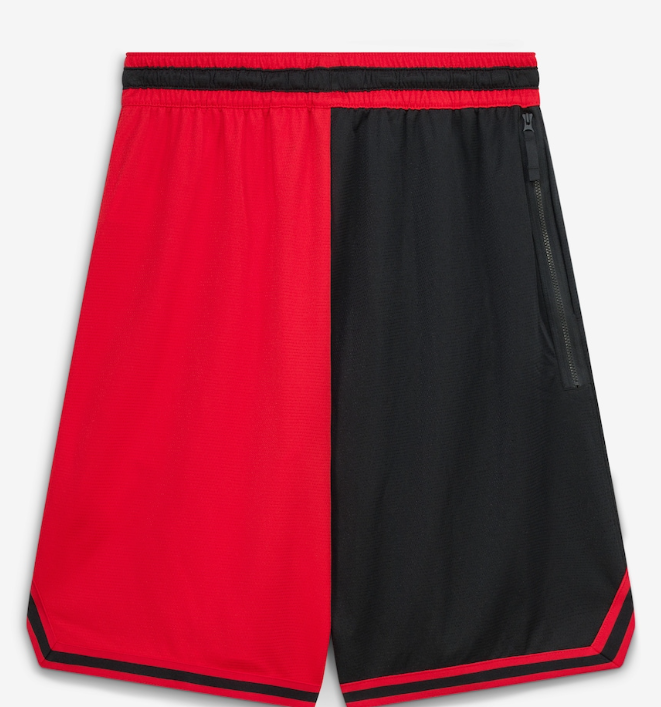 Chicago Bulls Nike Courtside Versus Force Split DNA Performance Shorts - Red/Black